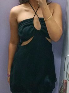 Black Cutout Mini Dress