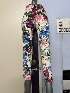 Korean Pintrest Floral Print Pants