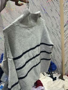 Striped Grey Sweater