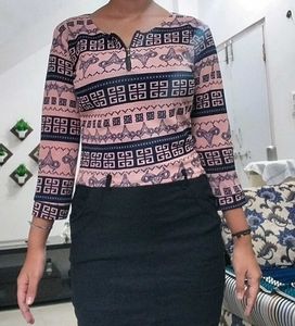 Peach Bodycon Dress