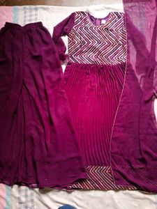 Nayra Cut Kurta Plazo Duppata Set