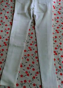 Lotus White Embellished Jeans