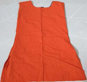Combo Set of 2 Short Kurtis (Pink + Orange)