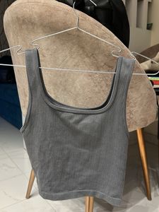 Grey crop top