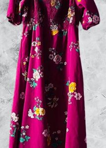 Floral Smocked Maxi Dress