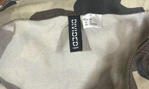 H&amp;M Divided Camo Print Zip Up Dress
