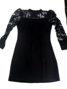 Black Net Dress For Party