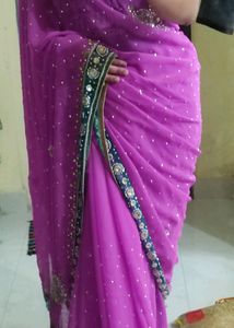 Elegant Purple Saree