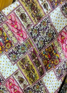 Patchwork Print Maxi Skirt