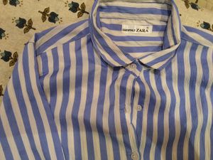 Blue And White Striped Shirt