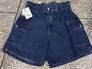 New Denim Cargo Shorts