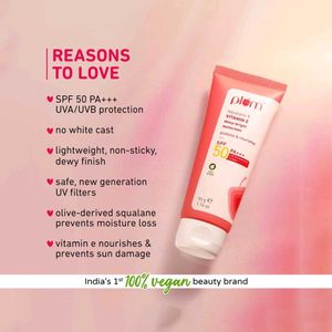 Plum Squalane &amp; Vitamin E Dewy-Bright Sunscreen