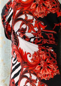 Patterned Midi Dress