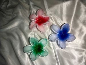 Flower Hair Clips - Set of 6