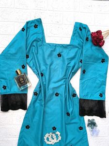 Corset Back Long Kurti🩵