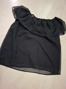 Black Off-Shoulder Top