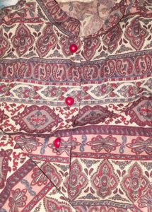 Patterned Button-Up Shirt