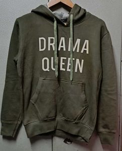 Drama Queen Olive Green Hoodie