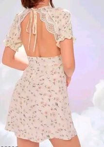 white floral dress
