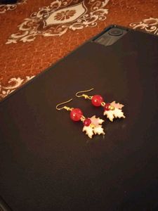 Leaf Charm Earrings
