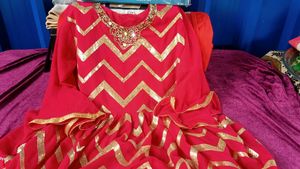 Pink &amp; Gold Saree