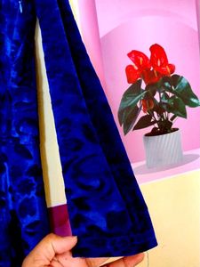 Blue Velvet Long Dress