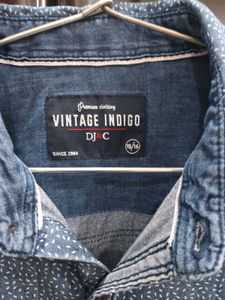 Vintage Indigo Denim Shirt