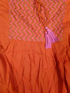 New Orange Kurta