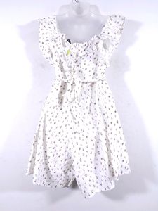 White Floral Printed Playsuit (Women&#39;s)