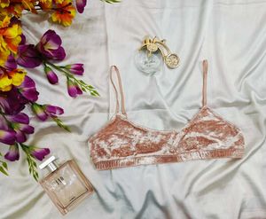 🇳🇿💫🎀Pink Velvet Bralette
