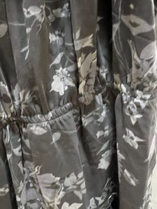 Women Floral Sleeveless Grey Dress
