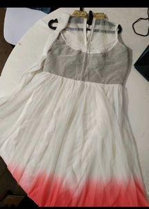 Clearnce Sale White Long Gown Party / Festive Wea