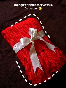 Handmade Crocheted Scarf with Tassels