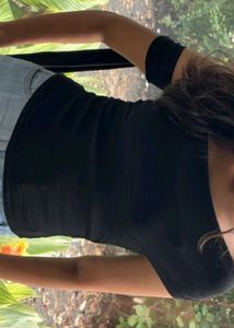 Black Off-Shoulder Top