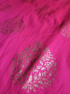 Womens Silk Blend Block Print Straight Kurta