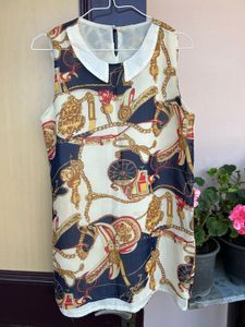 Vintage Style Sleeveless Top