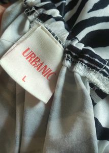 Zebra Print Back Tie Top.