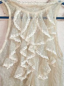 Trendy Summer See-through Mesh Top Sleeveless