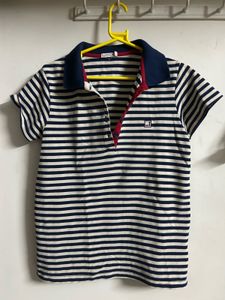 Striped Polo Top