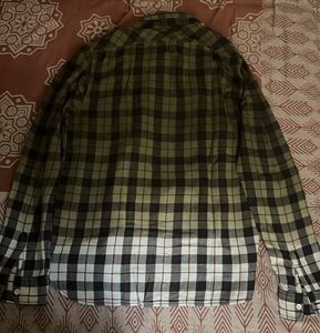 MAX Olive Plaid Flannel Shirt