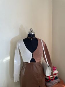 Colorocked Cardigan