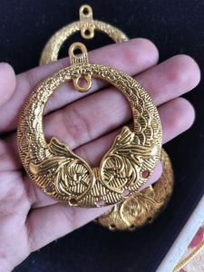 Gold Polish Big Size Pendants For Jewellery Making