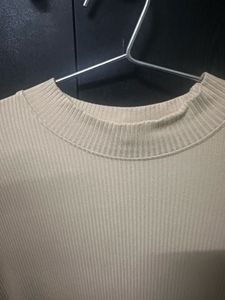 Ribbed Mock Neck Top