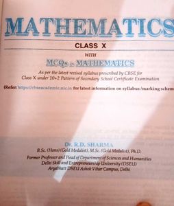 class 10th With MCQ Paperback, R.D. Sharma|New Lat