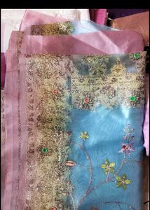 COMBO ORGANZA SAREE
