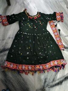 Embroidered Dress with Headband
