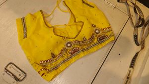 Yellow Embellished Blouse