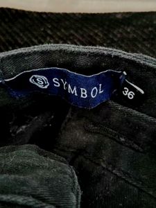 Symbol Black Jeans 👖 For Men Straight Fit Flow