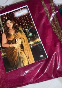 Golden Lady Saree