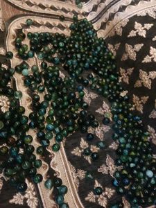 Turquoise Glass Marble Beads